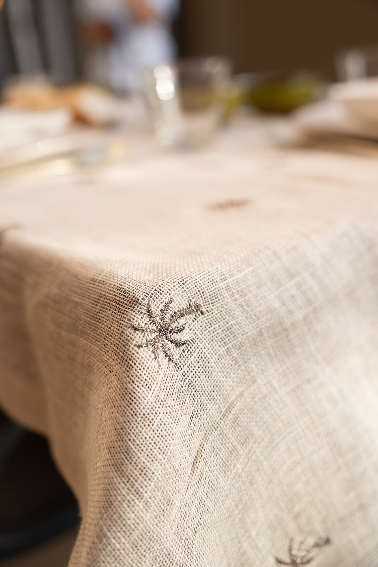 Bronze Palm Trees Tablecloth