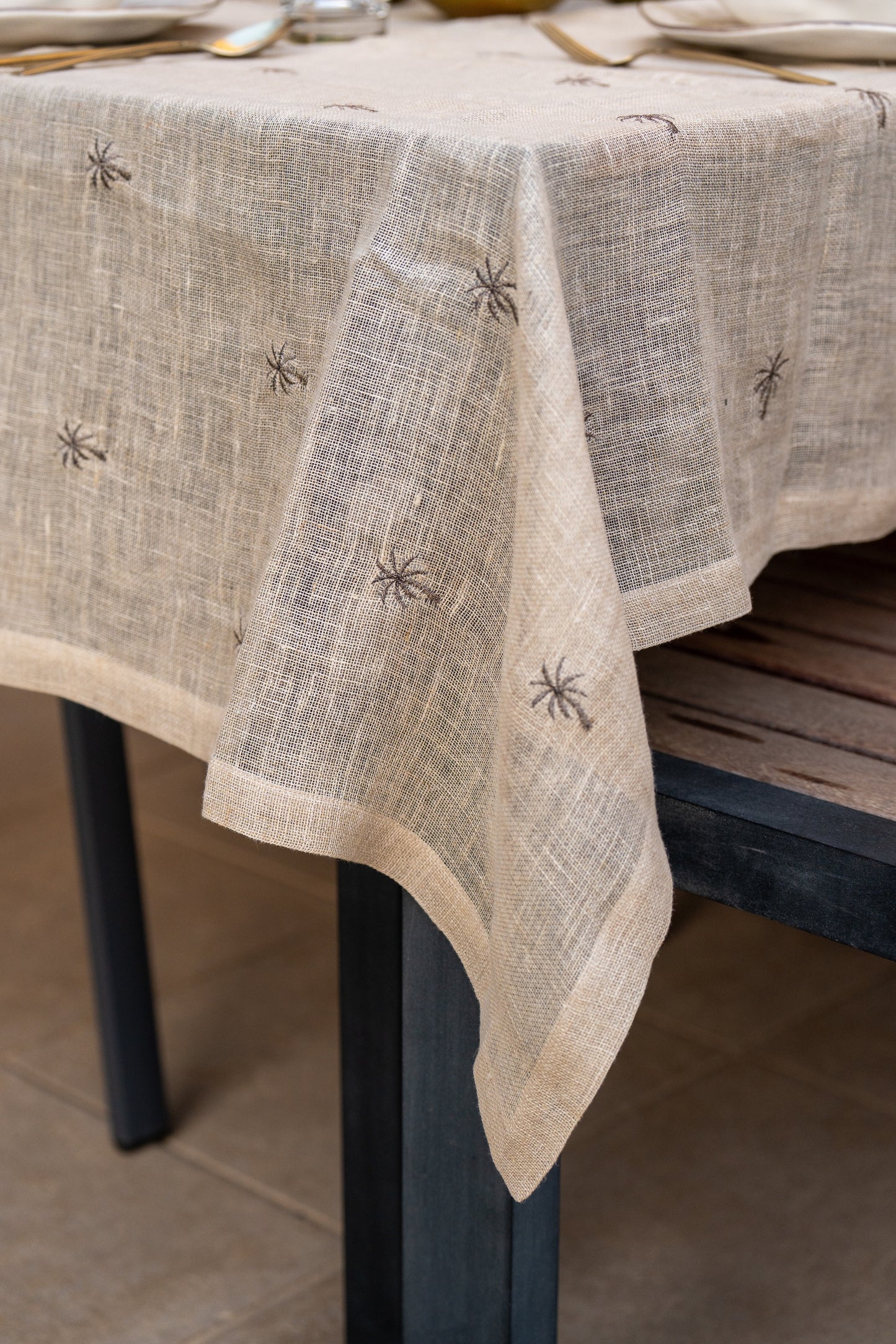 Bronze Palm Trees Tablecloth