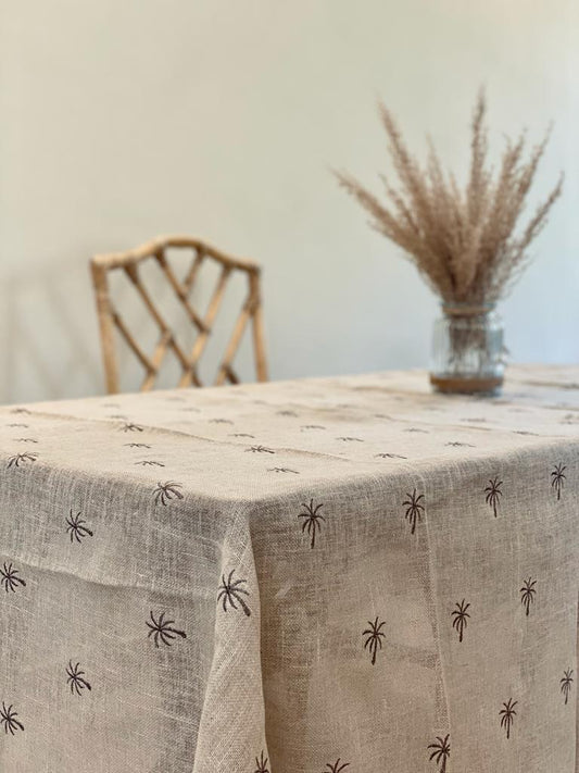 Bronze Palm Trees Tablecloth