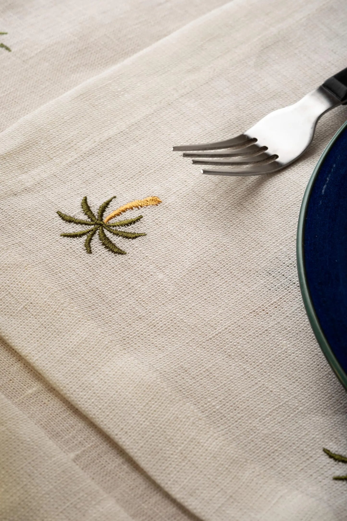 Green Palm Trees Tablecloth